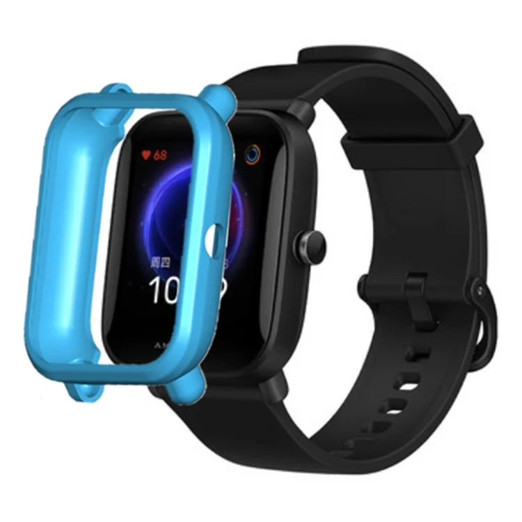 For Huami Amazfit Bip Pop / Bip / Bip U Watch Case Scratch-proof Soft TPU Frame Cover