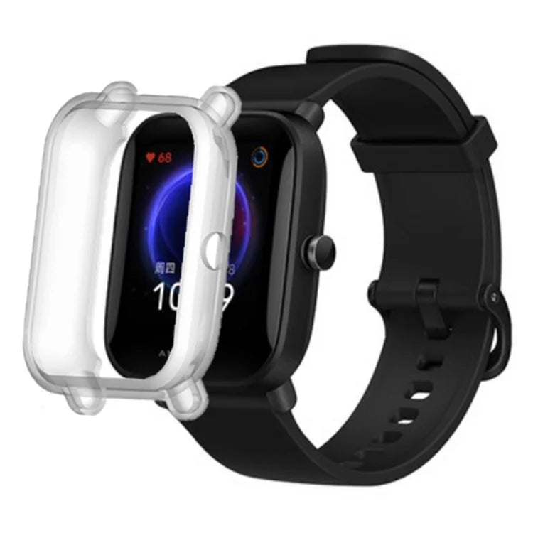 For Huami Amazfit Bip Pop / Bip / Bip U Watch Case Scratch-proof Soft TPU Frame Cover