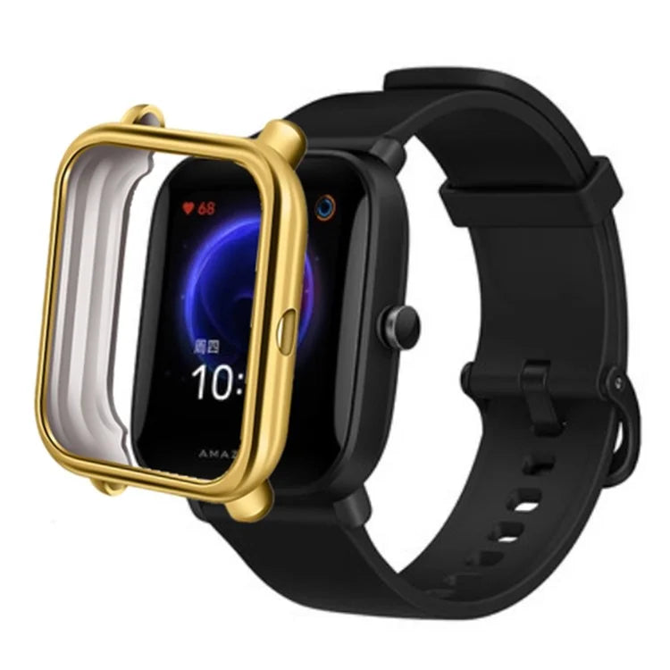 For Huami Amazfit Bip / Amazfit Bip U / Amazfit Bip Pop Case TPU Electroplating Watch Frame Cover