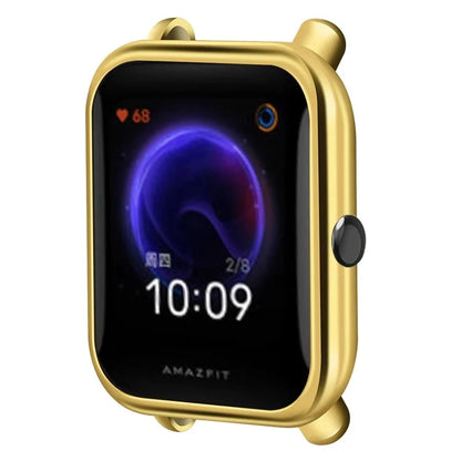 For Huami Amazfit Bip / Amazfit Bip U / Amazfit Bip Pop Case TPU Electroplating Watch Frame Cover