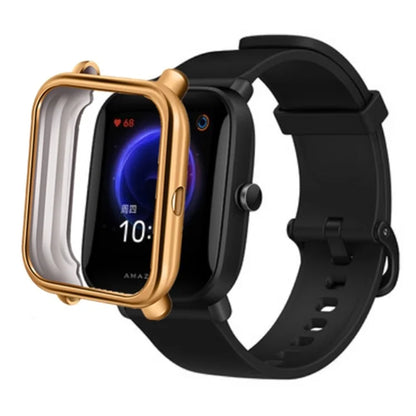 For Huami Amazfit Bip / Amazfit Bip U / Amazfit Bip Pop Case TPU Electroplating Watch Frame Cover
