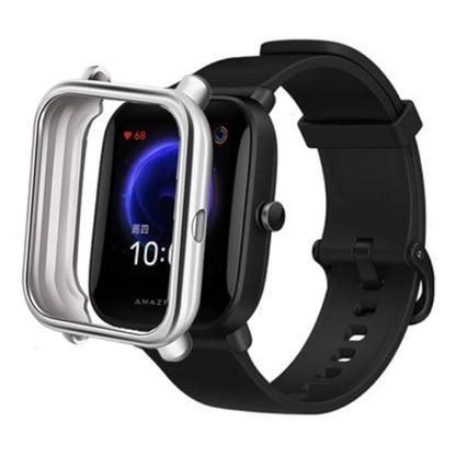 For Huami Amazfit Bip / Amazfit Bip U / Amazfit Bip Pop Case TPU Electroplating Watch Frame Cover