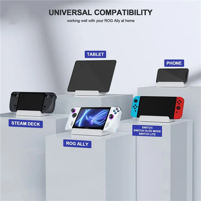 JYS JYS-RA001 For ASUS ROG Ally / Steam Deck / Switch Game Console ABS Desktop Bracket Support Mount Stand