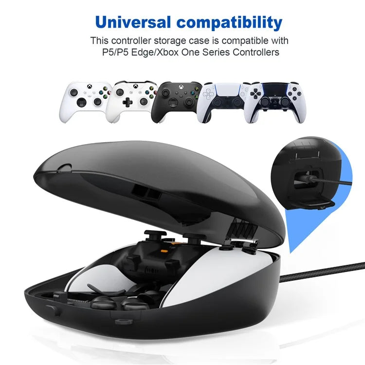 JYS JYS-P5169 For Sony PS5 / DualSense Edge EVA Storage Case Game Controller Convenient Charging Bag