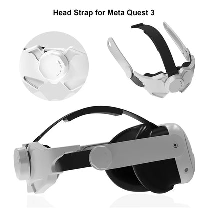JYS JYS-MQ010 For Meta Quest 3 VR Headset Adjustable Head Strap Pressure Reduce Fixing Headband