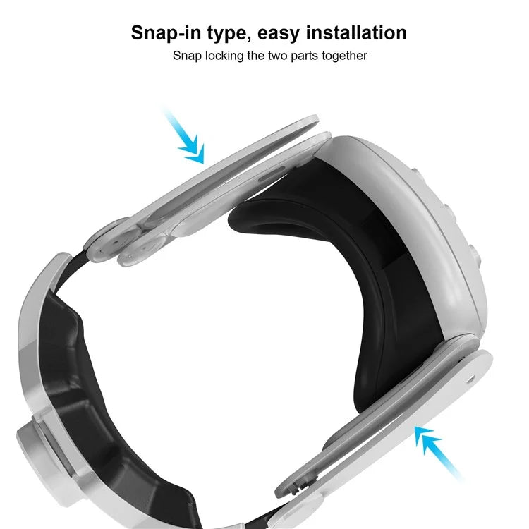 JYS JYS-MQ010 For Meta Quest 3 VR Headset Adjustable Head Strap Pressure Reduce Fixing Headband