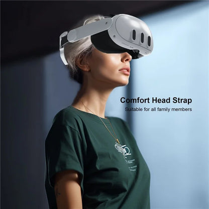 JYS JYS-MQ010 For Meta Quest 3 VR Headset Adjustable Head Strap Pressure Reduce Fixing Headband