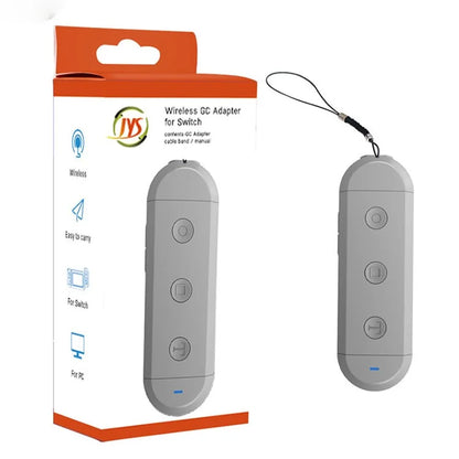 JYS JYS-NS166 GC Wireless Controller Adapter Compatible with Nintendo Switch / PC, Game Controller Converter with Vibration, Screenshot Turbo Function