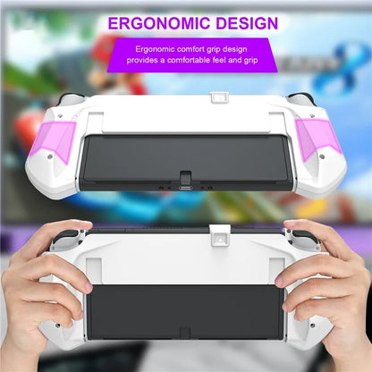 JYS JYS-NS232 For Nintendo Switch OLED Game Console Non-Slip Pluggable Base Grip Case