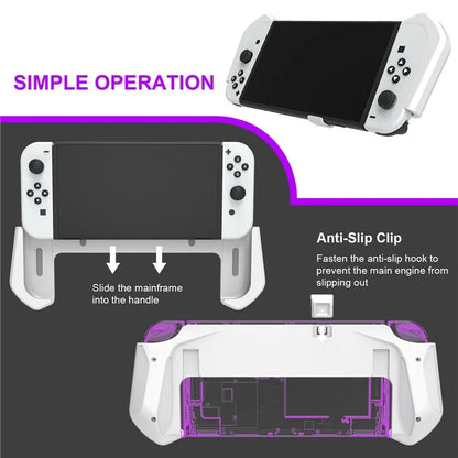JYS JYS-NS232 For Nintendo Switch OLED Game Console Non-Slip Pluggable Base Grip Case