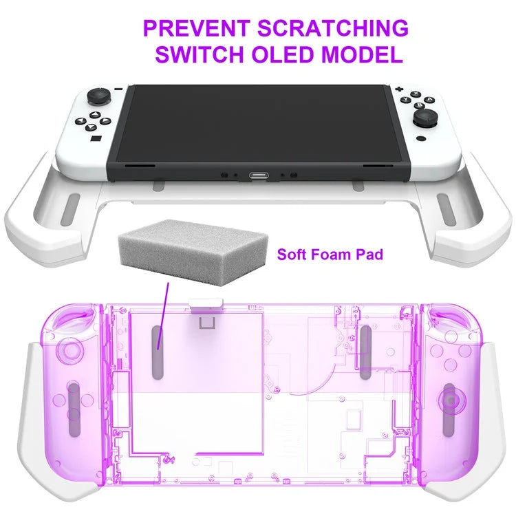 JYS JYS-NS232 For Nintendo Switch OLED Game Console Non-Slip Pluggable Base Grip Case