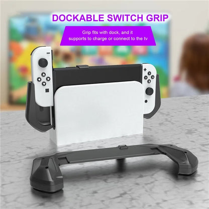 JYS JYS-NS232 For Nintendo Switch OLED Game Console Non-Slip Pluggable Base Grip Case