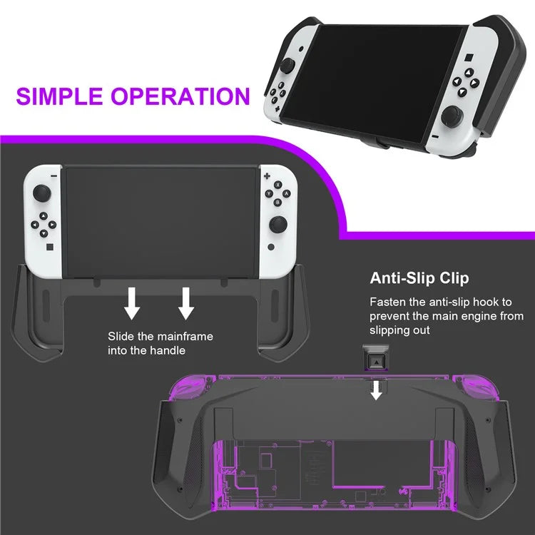 JYS JYS-NS232 For Nintendo Switch OLED Game Console Non-Slip Pluggable Base Grip Case