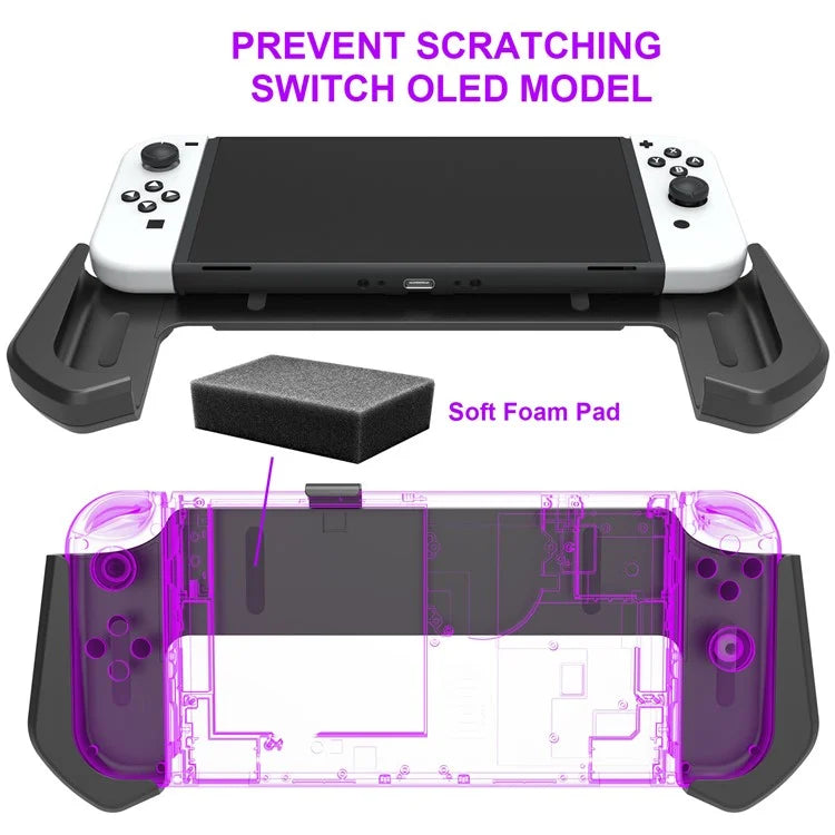 JYS JYS-NS232 For Nintendo Switch OLED Game Console Non-Slip Pluggable Base Grip Case