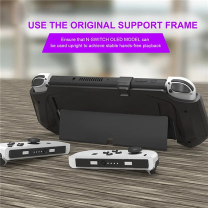 JYS JYS-NS232 For Nintendo Switch OLED Game Console Non-Slip Pluggable Base Grip Case