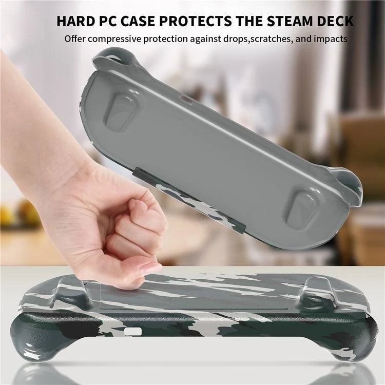 JYS For Steam Deck Game Console Protective Case with Bracket Heat Dissipation Shockproof Shell