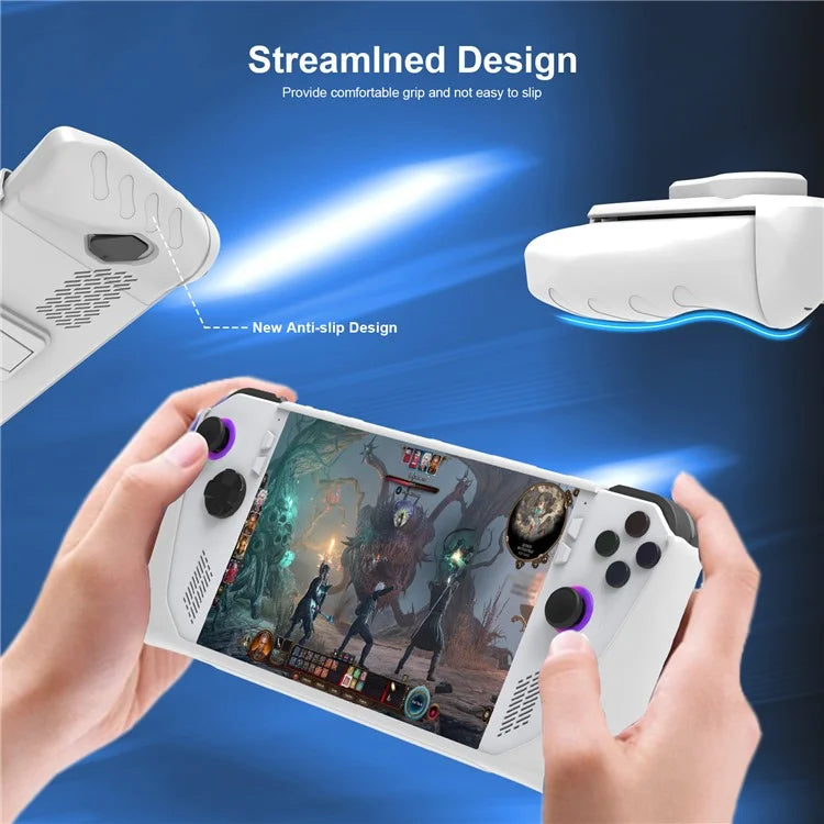 JYS JYS-RA005 For ASUS ROG Ally Game Console Heat Dissipation Protective Shell TPU Case with Kickstand