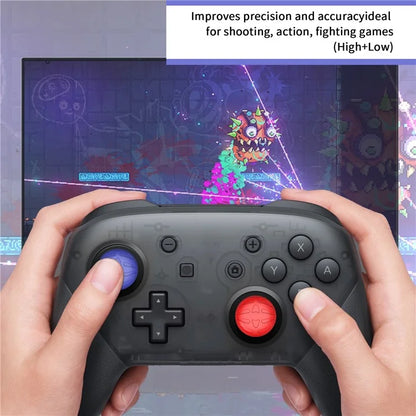 JYS JYS-P5147 8Pcs For PS5 / PS4 / Switch Pro Controller Rocker Button High Low Cap Set Rocker Elevated Cap