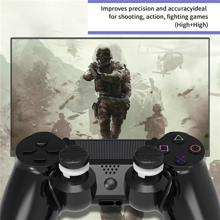 JYS JYS-P5147 8Pcs For PS5 / PS4 / Switch Pro Controller Rocker Button High Low Cap Set Rocker Elevated Cap