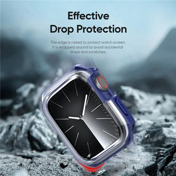 DUX DUCIS Tamo Series for Apple Watch SE (2023)  /  SE (2022)  /  SE  /  6  /  5  /  4 44mm Watch Case PC+Silicone Smart Watch Cover
