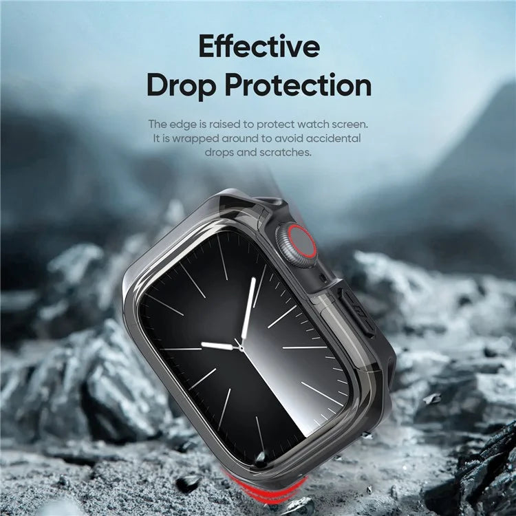 DUX DUCIS Tamo Series for Apple Watch Series 9  /  8  /  7 41mm Watch Case PC+Silicone Shockproof Cover