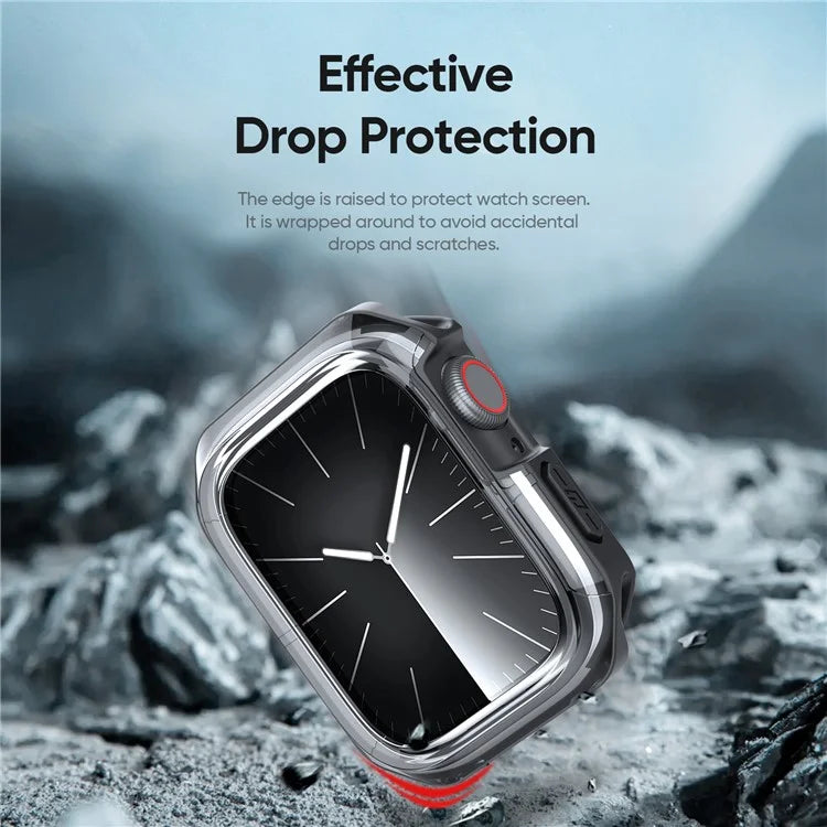 DUX DUCIS Tamo Series for Apple Watch Series 9  /  8  /  7 41mm Watch Case PC+Silicone Shockproof Cover