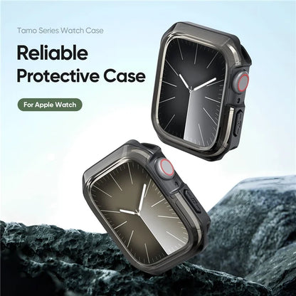 DUX DUCIS Tamo Series for Apple Watch Series 9  /  8  /  7 45mm Watch Case PC+Silicone Watch Frame Protector
