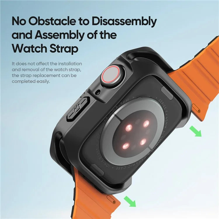 DUX DUCIS Tamo Series for Apple Watch Series 9  /  8  /  7 45mm Watch Case PC+Silicone Watch Frame Protector