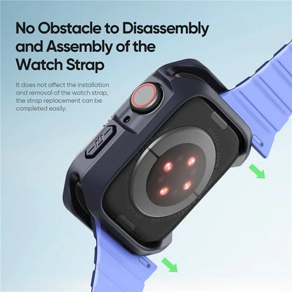 DUX DUCIS Tamo Series for Apple Watch Series 9  /  8  /  7 45mm Watch Case PC+Silicone Watch Frame Protector