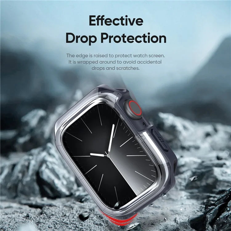 DUX DUCIS Tamo Series for Apple Watch Series 9  /  8  /  7 45mm Watch Case PC+Silicone Watch Frame Protector