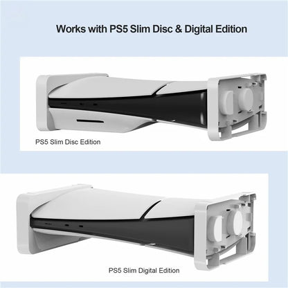 JYS JYS-P5178 Horizontal Stand for Sony PS5 Slim Disc / Digital Game Console Desktop Storage Holder