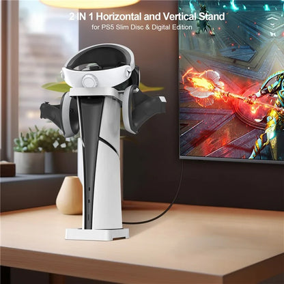 JYS JYS-P5178 Horizontal Stand for Sony PS5 Slim Disc / Digital Game Console Desktop Storage Holder