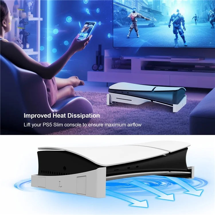 JYS JYS-P5189 Universal Horizontal Bracket for PS5 Slim Console (Digital / Optical Drive Version)