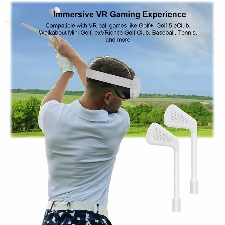 JYS JYS-MQ009 For Meta Quest 3 Table Tennis Racket Golf Club Adapter Controllers Grips Stick Handle Accessories