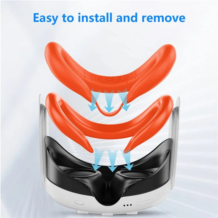 JYS JYS-MQ015 For Meta Quest 3 VR Headset Silicone Eye Mask Anti-sweat Protective Cover