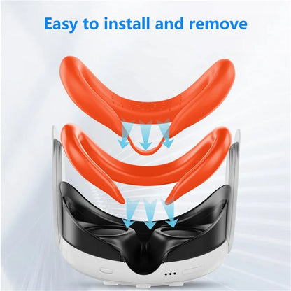 JYS JYS-MQ015 For Meta Quest 3 VR Headset Silicone Eye Mask Anti-sweat Protective Cover