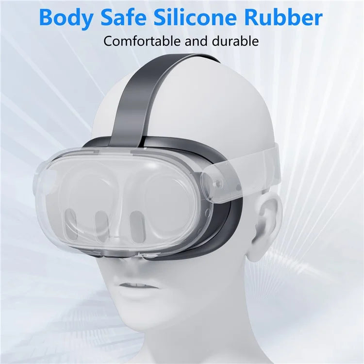JYS JYS-MQ015 For Meta Quest 3 VR Headset Silicone Eye Mask Anti-sweat Protective Cover