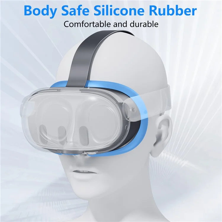JYS JYS-MQ015 For Meta Quest 3 VR Headset Silicone Eye Mask Anti-sweat Protective Cover