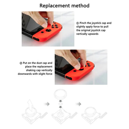 GULIKIT NS42 6Pcs Hall Joystick Replacement Cap for Nintendo Swicth OLED Lite JOY-CON