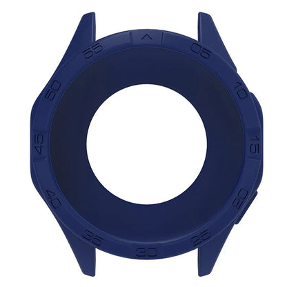 For Huawei Watch GT 4 46mm Protective Case Anti-Scratch Silicone Cover with Dial Plate