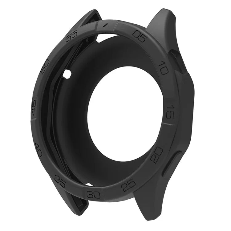 For Huawei Watch GT 4 46mm Protective Case Anti-Scratch Silicone Cover with Dial Plate