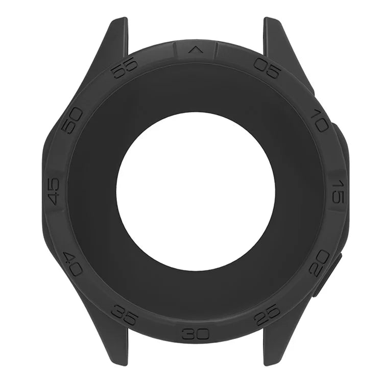 For Huawei Watch GT 4 46mm Protective Case Anti-Scratch Silicone Cover with Dial Plate