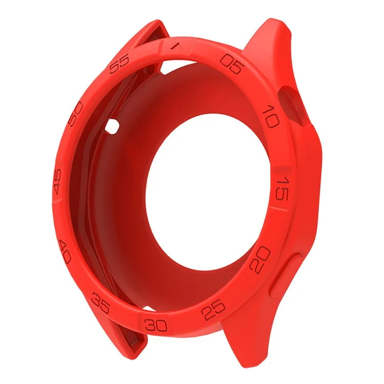 For Huawei Watch GT 4 46mm Protective Case Anti-Scratch Silicone Cover with Dial Plate