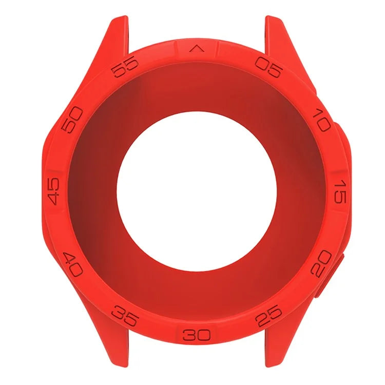 For Huawei Watch GT 4 46mm Protective Case Anti-Scratch Silicone Cover with Dial Plate