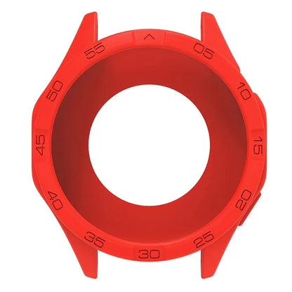 For Huawei Watch GT 4 46mm Protective Case Anti-Scratch Silicone Cover with Dial Plate