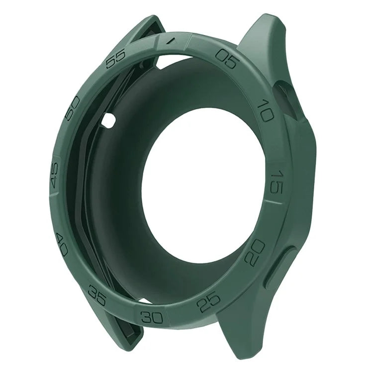 For Huawei Watch GT 4 46mm Protective Case Anti-Scratch Silicone Cover with Dial Plateish Green