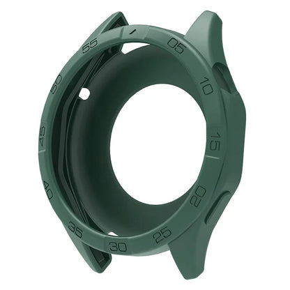 For Huawei Watch GT 4 46mm Protective Case Anti-Scratch Silicone Cover with Dial Plateish Green