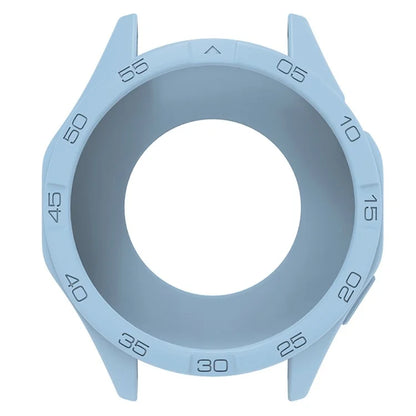 For Huawei Watch GT 4 46mm Protective Case Anti-Scratch Silicone Cover with Dial Plate