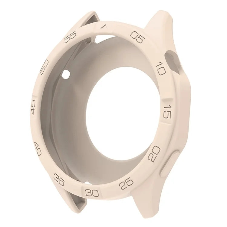 For Huawei Watch GT 4 46mm Protective Case Anti-Scratch Silicone Cover with Dial Plate