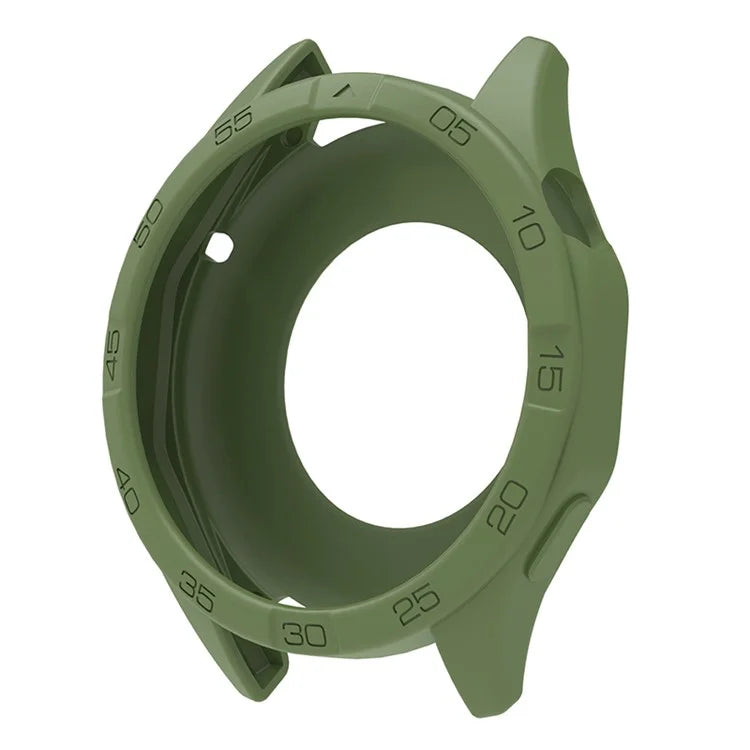 For Huawei Watch GT 4 46mm Protective Case Anti-Scratch Silicone Cover with Dial Plate